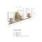 Designers Fountain Haven 24 in. 3-Light Old Satin Brass Vanity Light with Clear Rippled Glass Shades for Bathrooms D309M-3B-OSB - alternate 4